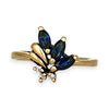 GOLD DEAL | 9ct Gold Awaken Sapphire & Diamond Trio Ring