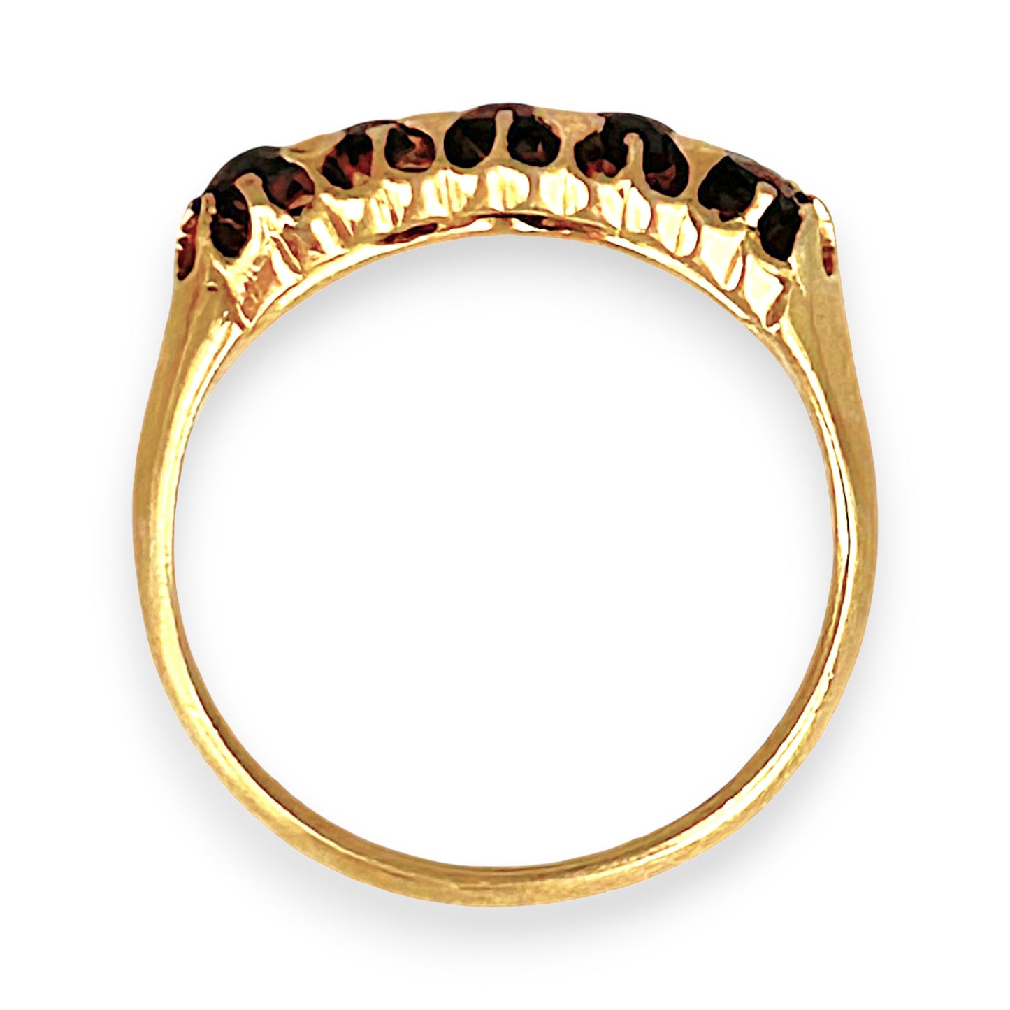 GOLD DEAL | 18ct Gold Vintage-Inspired Classic & Regal Garnet Ring
