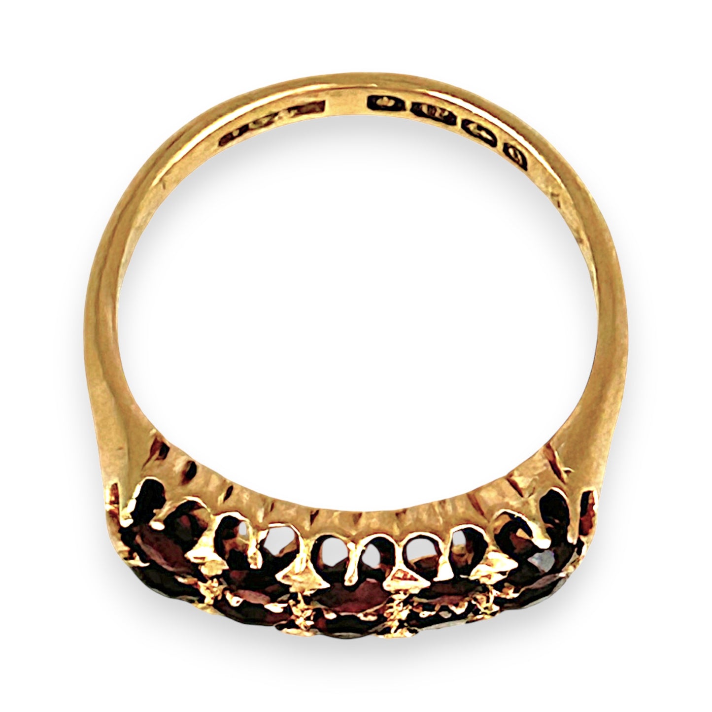 GOLD DEAL | 18ct Gold Vintage-Inspired Classic & Regal Garnet Ring