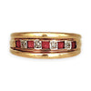 GOLD DEAL | 9ct (9K) Gold Ravishing Ruby & Diamond Ring