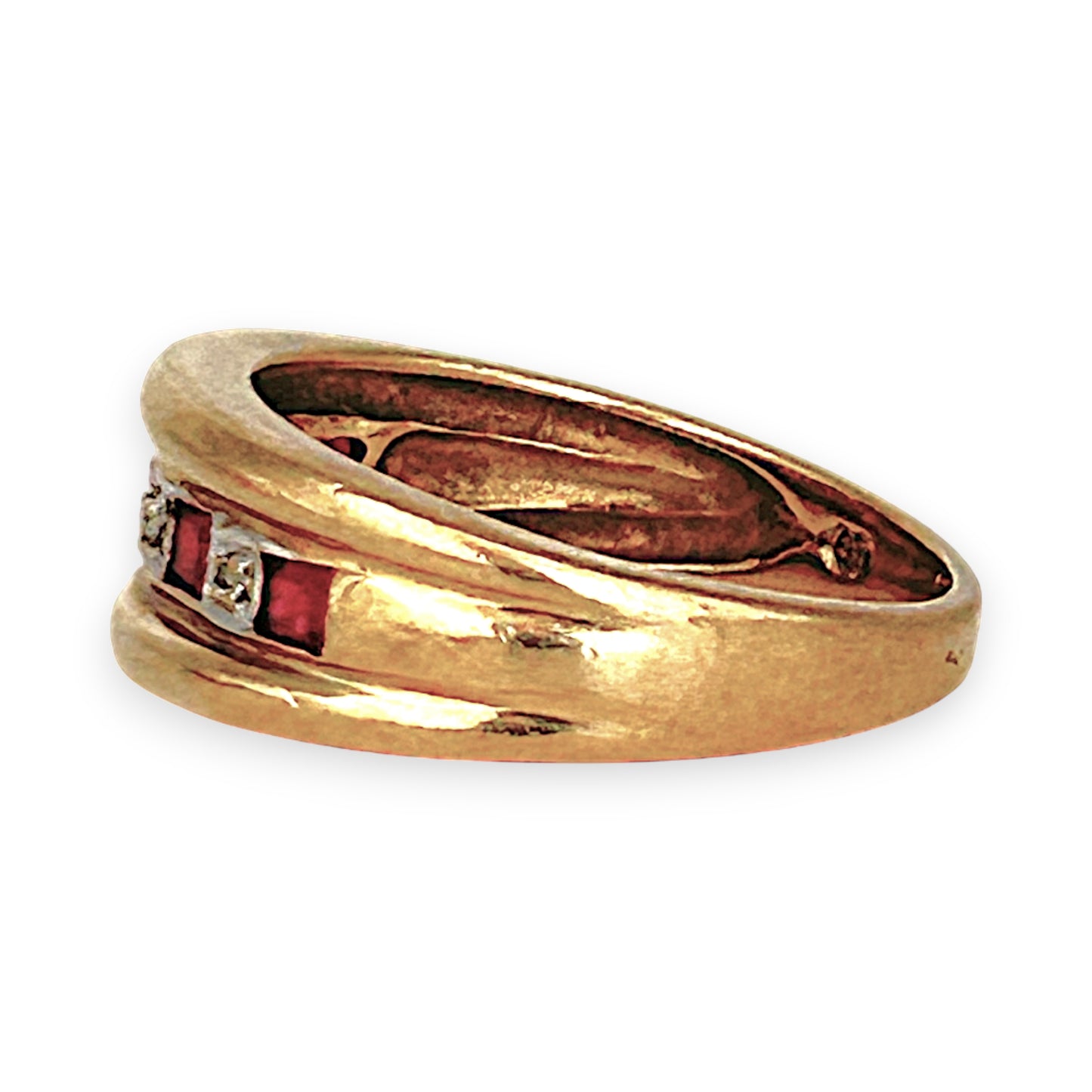 GOLD DEAL | 9ct (9K) Gold Ravishing Ruby & Diamond Ring