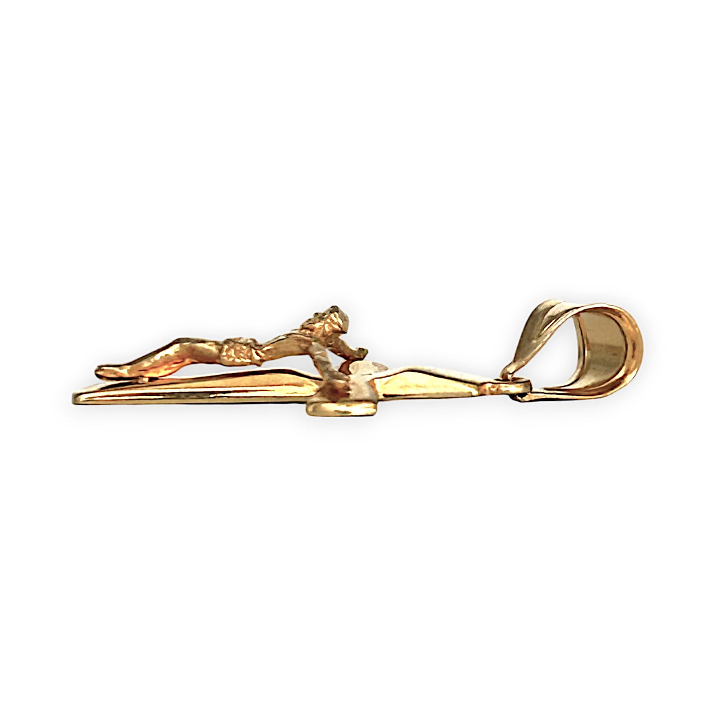 GOLD DEAL | 21K Gold Crucifix Round Cross Pendant