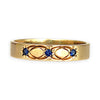 GOLD DEAL | 9ct Gold Celestial Band – Blue Sapphire Star Trio