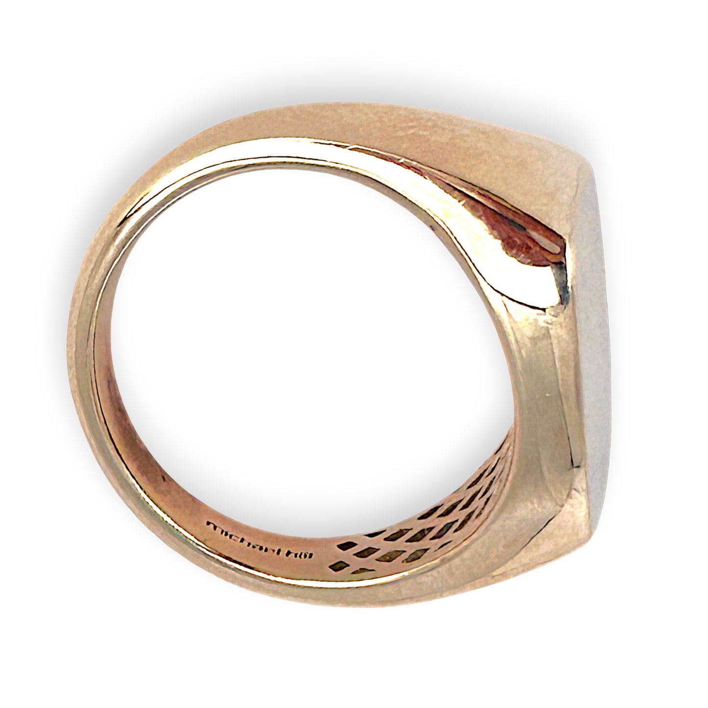 GOLD DEAL | 10ct (10K) Gold Soft Square Signet Ring by MIchael Hill