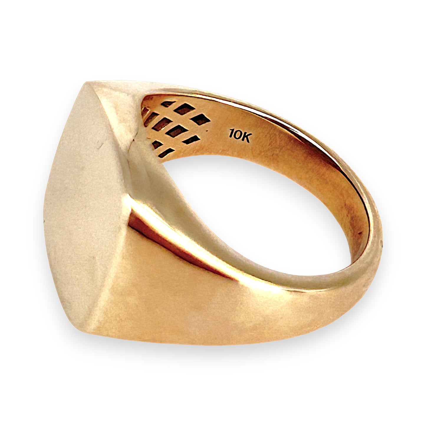 GOLD DEAL | 10ct (10K) Gold Soft Square Signet Ring by MIchael Hill