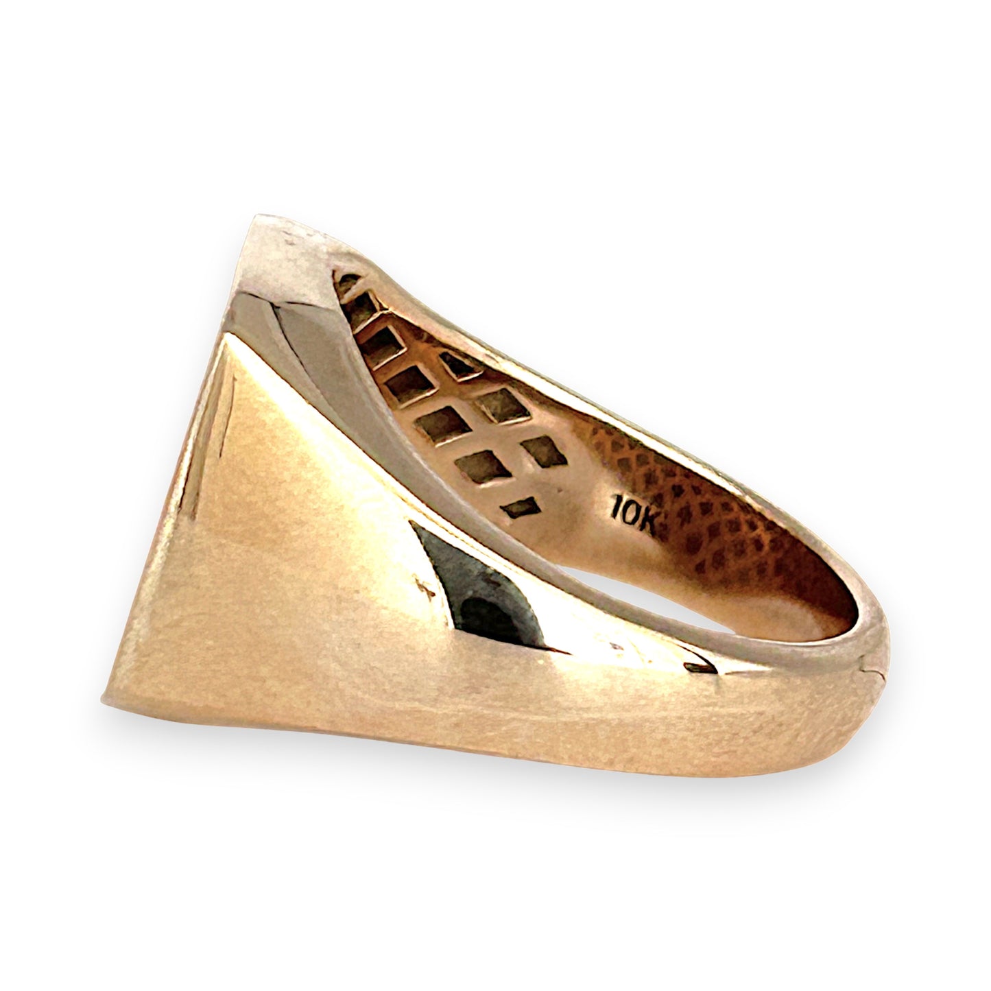 GOLD DEAL | 10ct (10K) Gold Soft Square Signet Ring by MIchael Hill