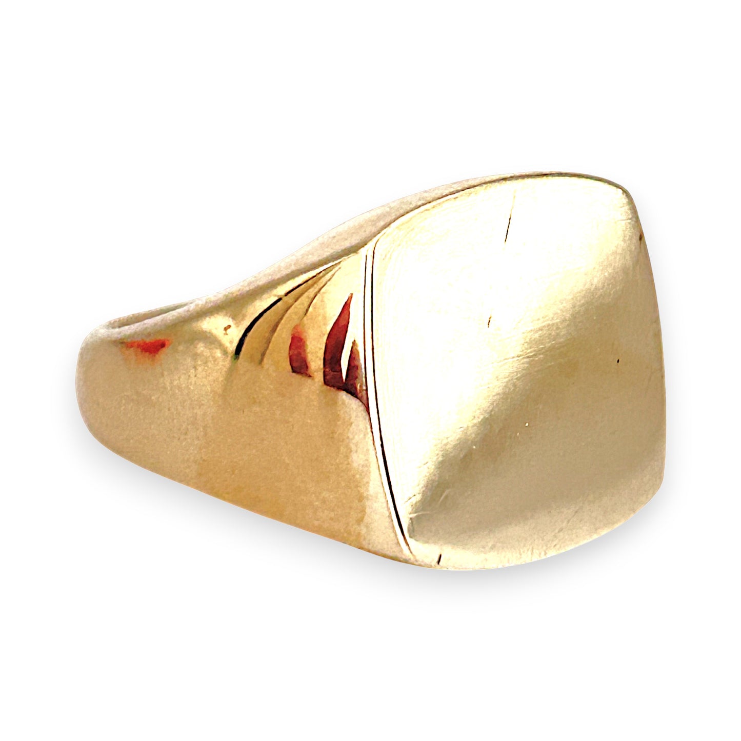 GOLD DEAL | 10ct (10K) Gold Soft Square Signet Ring by MIchael Hill