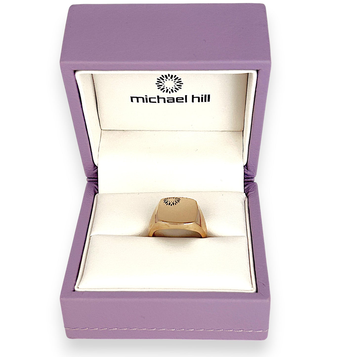 GOLD DEAL | 10ct (10K) Gold Soft Square Signet Ring by MIchael Hill