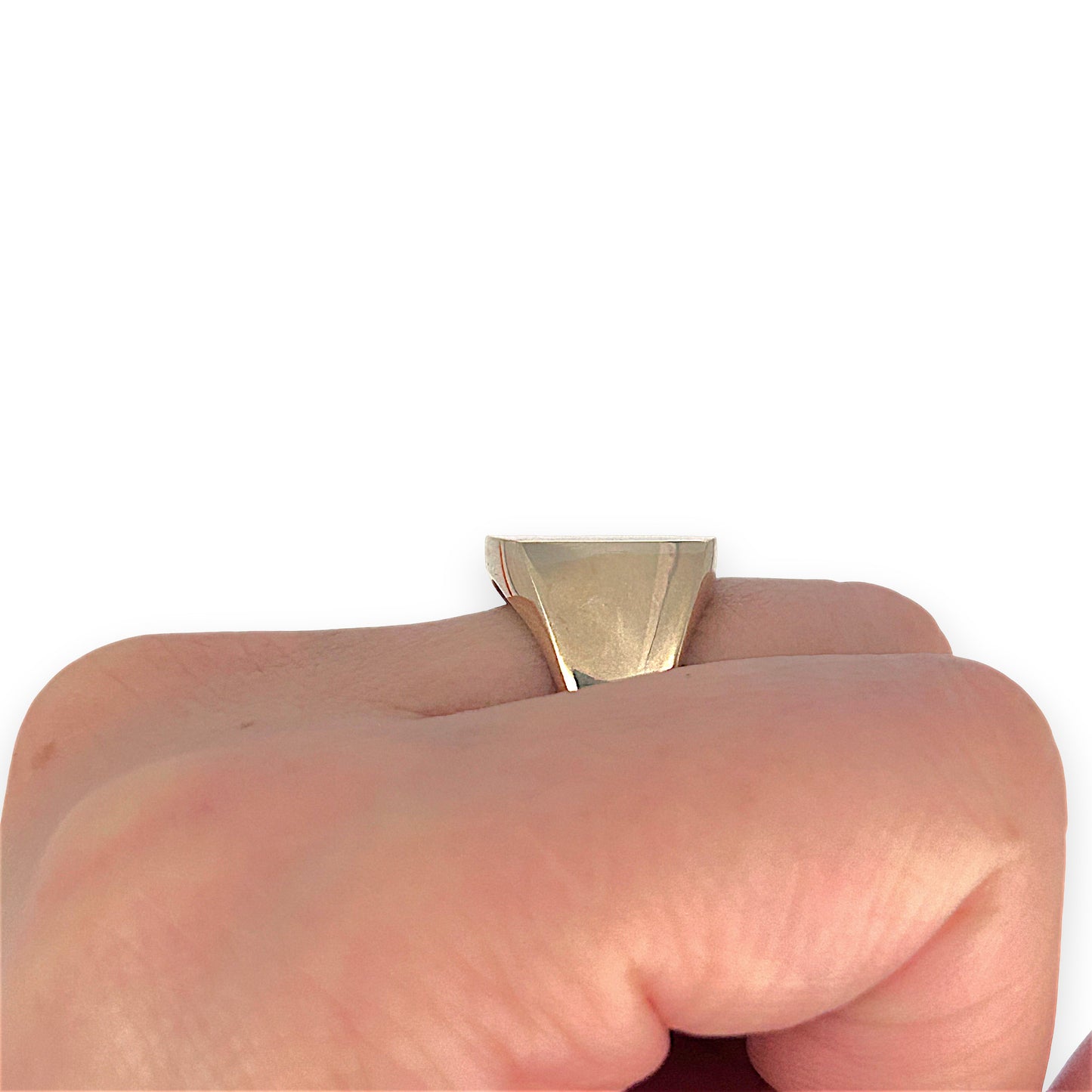 GOLD DEAL | 10ct (10K) Gold Soft Square Signet Ring by MIchael Hill
