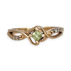 GOLD DEAL | 10ct (10K) Gold Golden Meadow Peridot Ring Size M