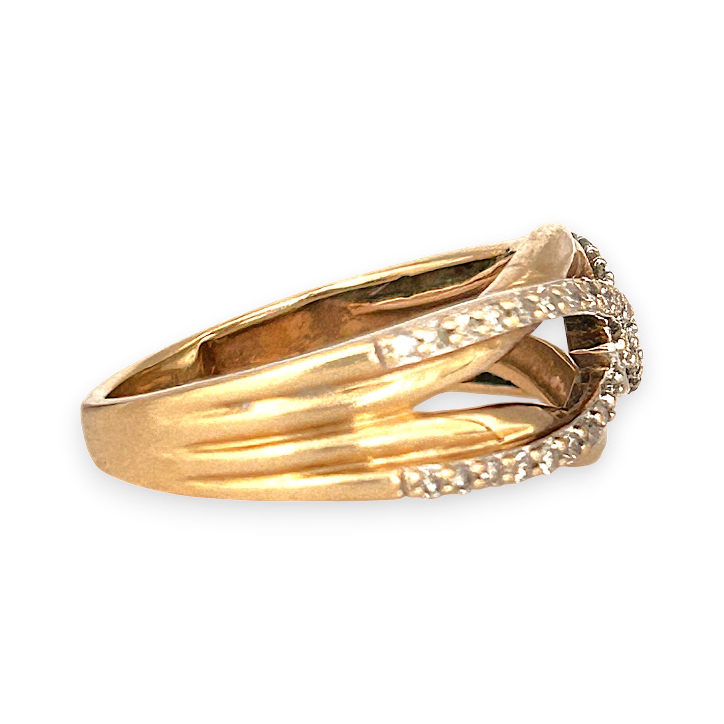 GOLD DEAL | Michael Hill 10ct (10K) Gold Sumptuous Diamond Dress Ring Valuation $1,390