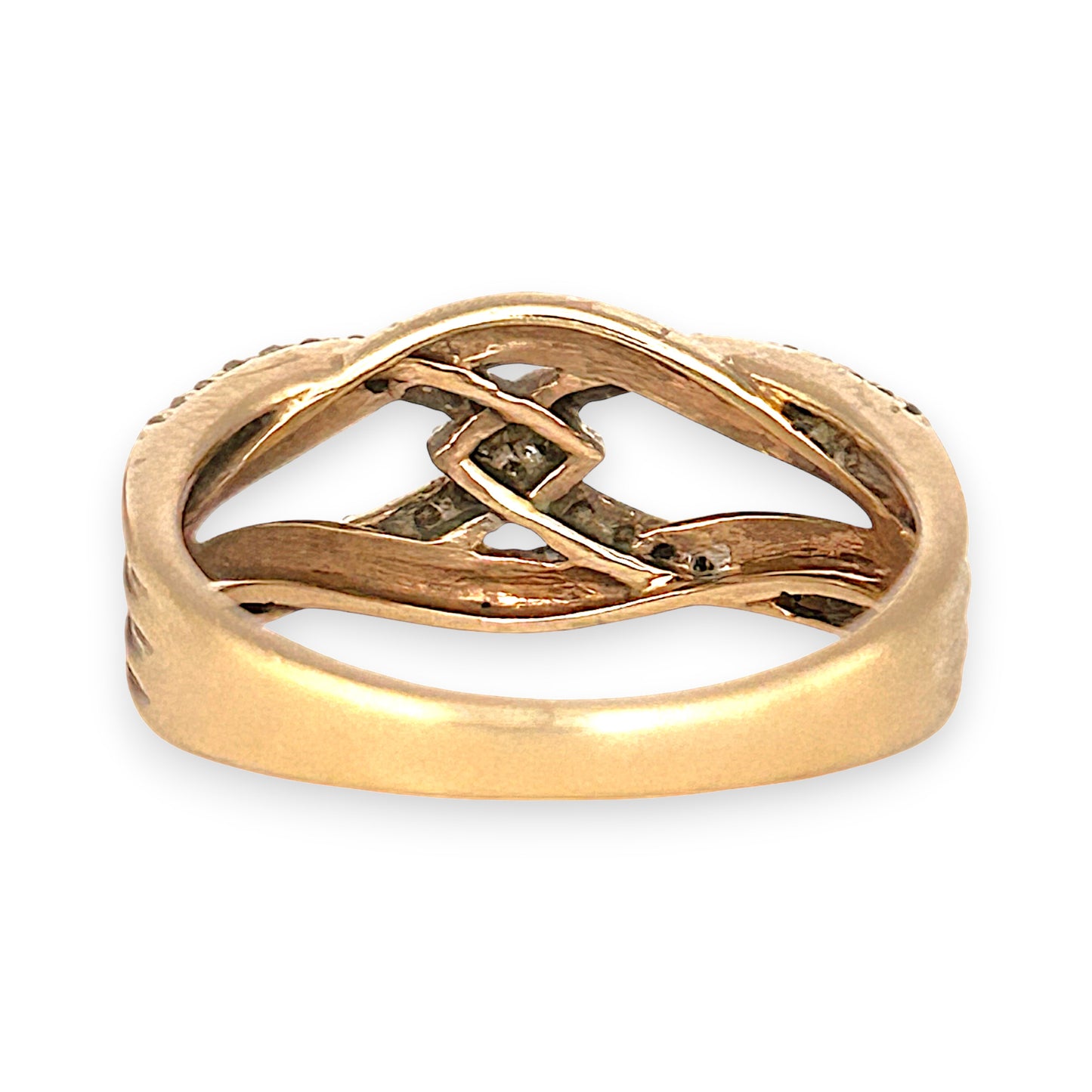 GOLD DEAL | Michael Hill 10ct (10K) Gold Sumptuous Diamond Dress Ring Valuation $1,390