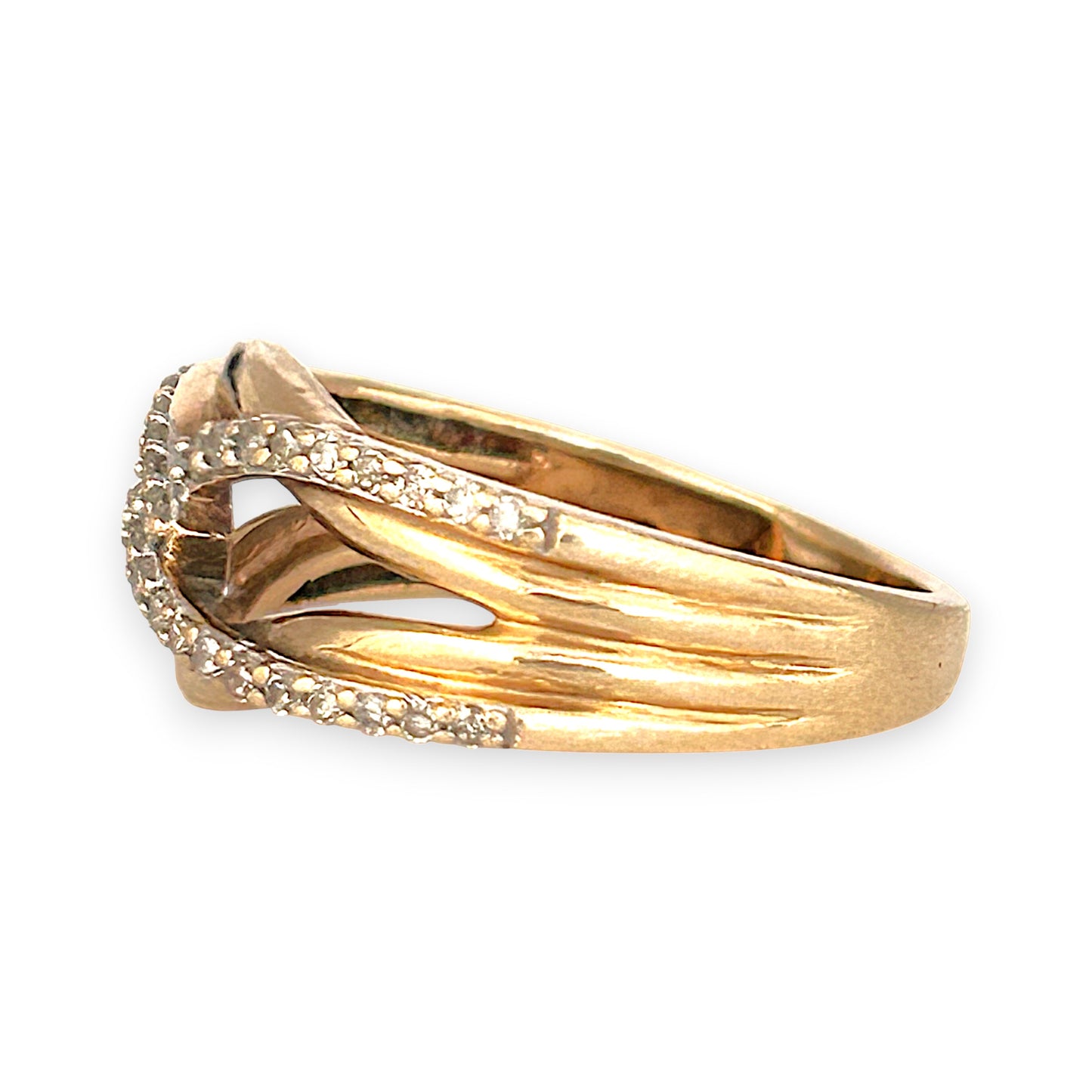 GOLD DEAL | Michael Hill 10ct (10K) Gold Sumptuous Diamond Dress Ring Valuation $1,390