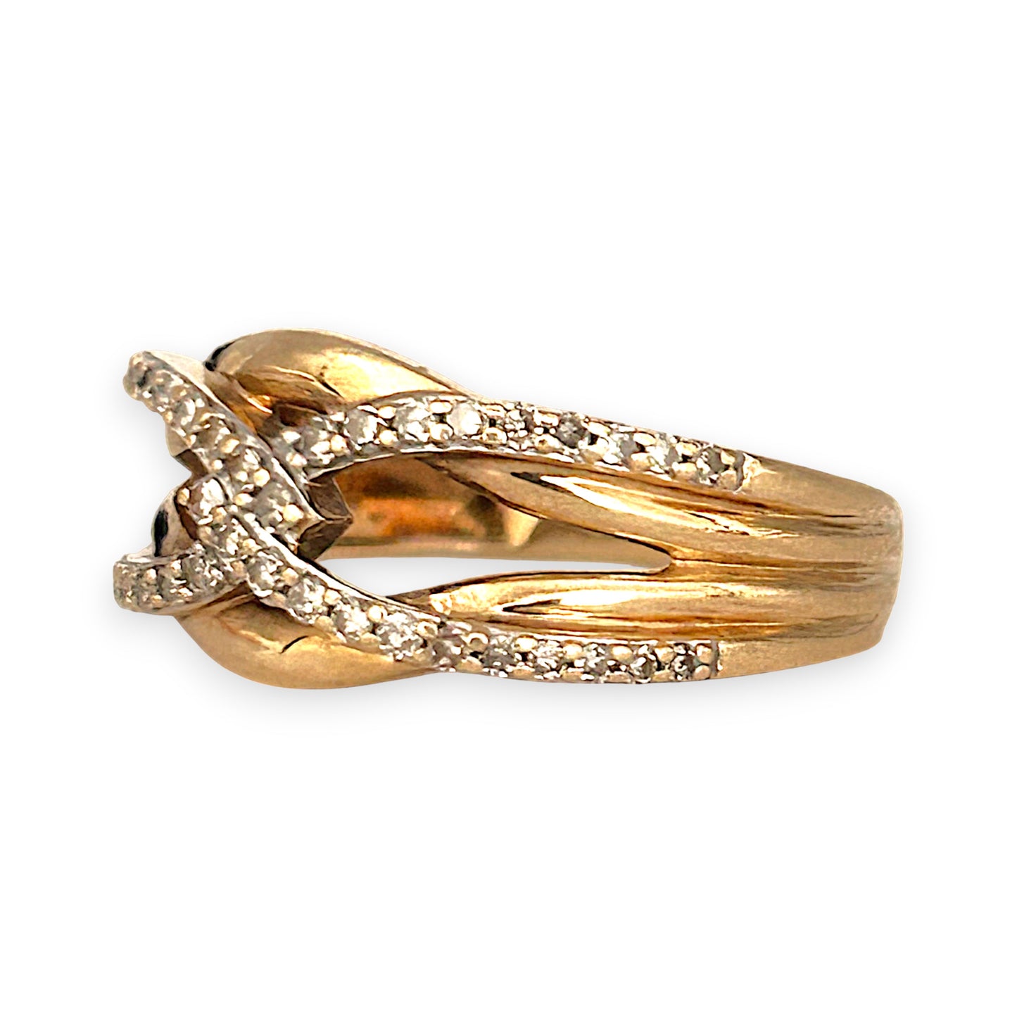 GOLD DEAL | Michael Hill 10ct (10K) Gold Sumptuous Diamond Dress Ring Valuation $1,390