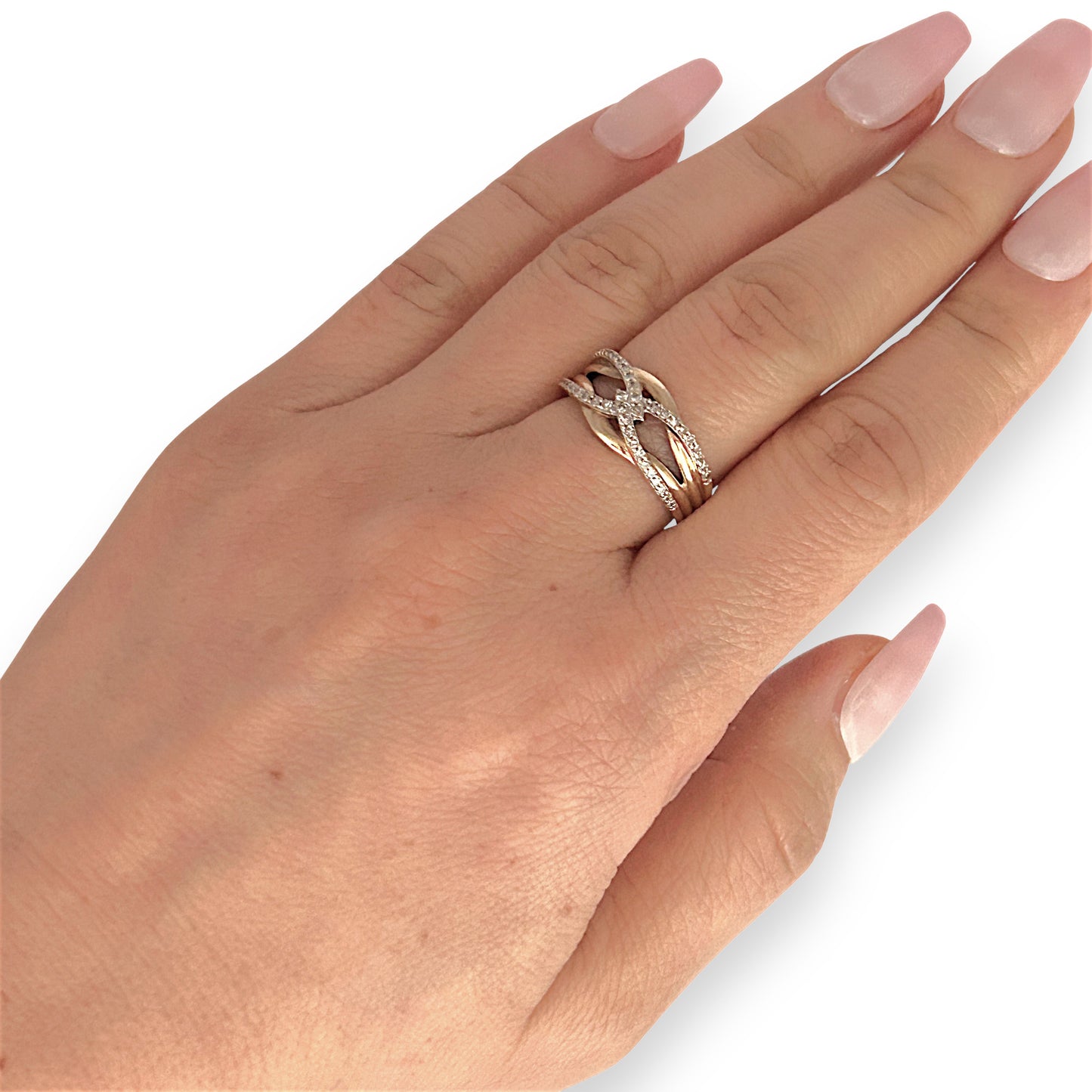 GOLD DEAL | Michael Hill 10ct (10K) Gold Sumptuous Diamond Dress Ring Valuation $1,390