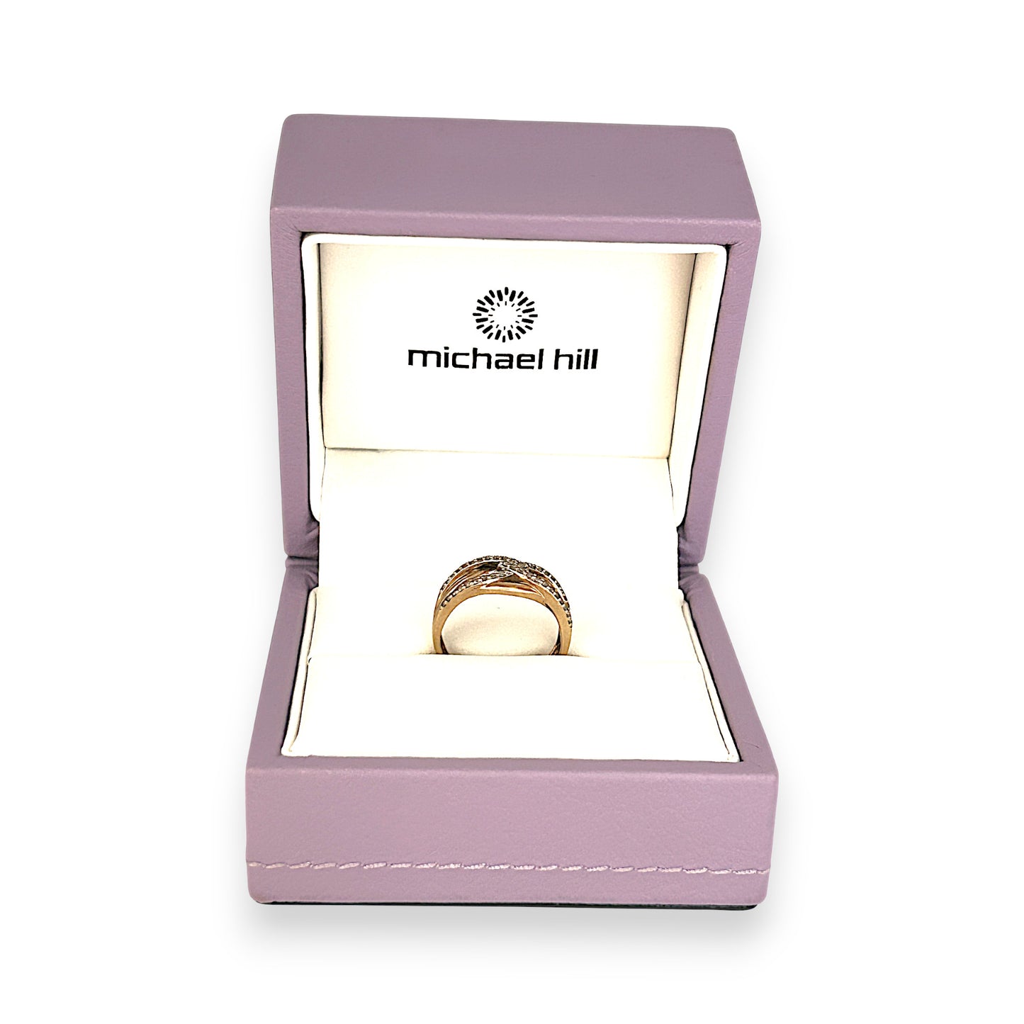 GOLD DEAL | Michael Hill 10ct (10K) Gold Sumptuous Diamond Dress Ring Valuation $1,390