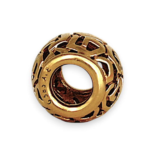 GOLD DEAL | 14ct (14K) Gold Pandora Charm - Openwork Swirl