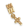 GOLD DEAL | 14ct (14K) Gold Pandora Rounded Ends Cross Charm