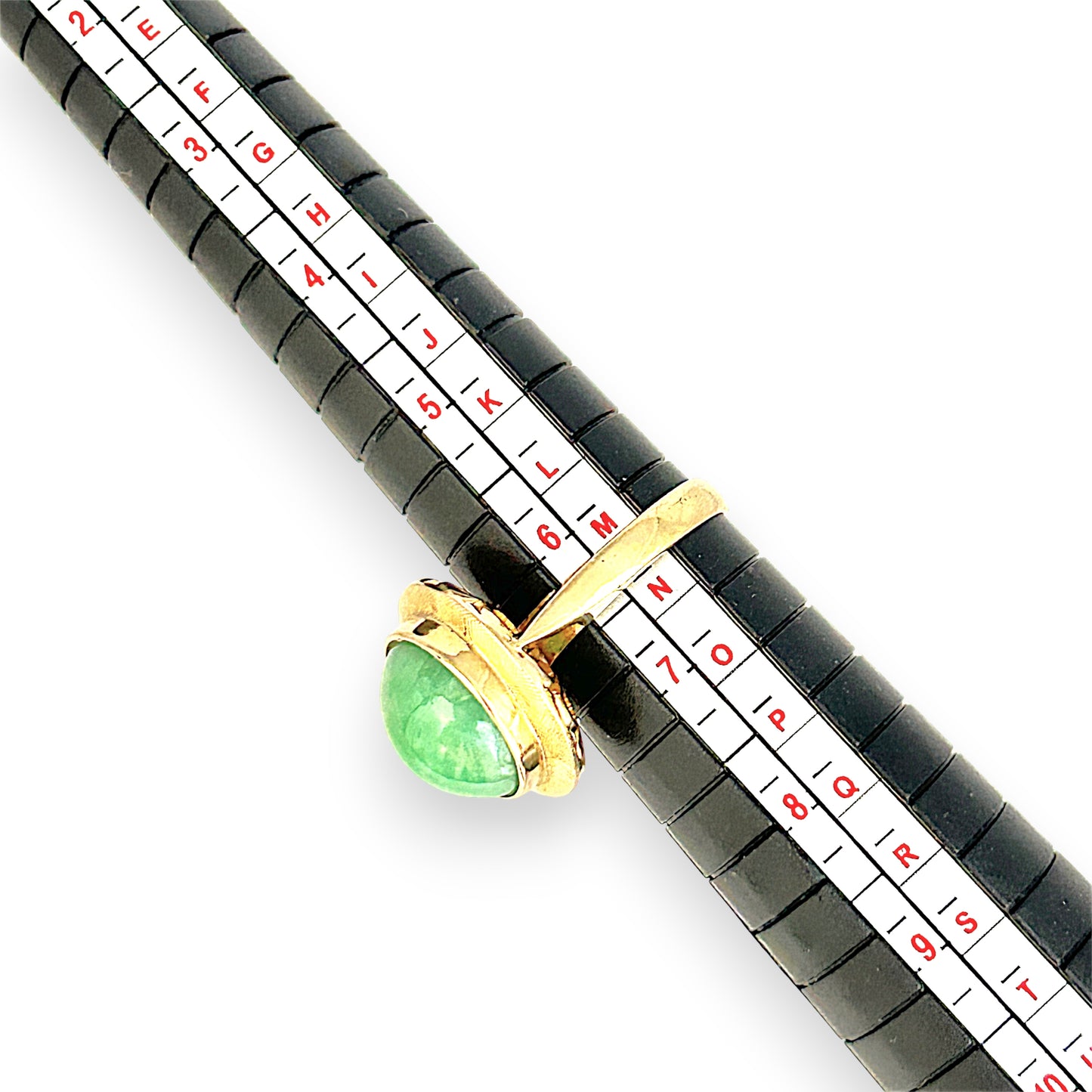 GOLD DEAL | 14ct (14K) Gold Verdant Echo Jade Ring