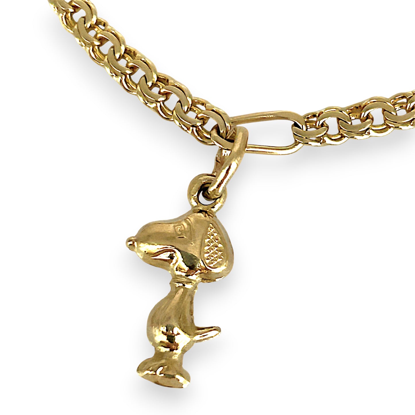 GOLD DEAL | 14ct (14K) Gold 5 Charms Bracelet 18cm