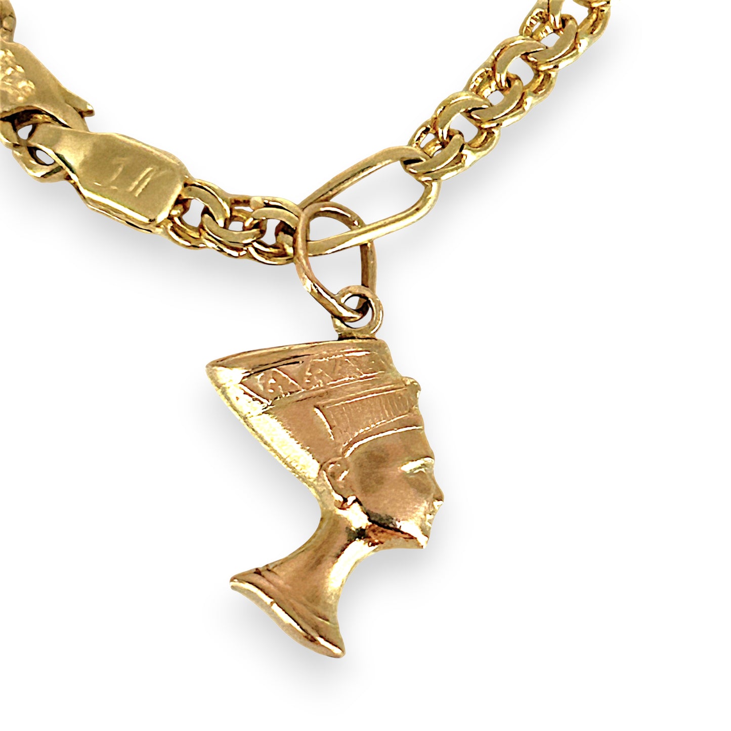 GOLD DEAL | 14ct (14K) Gold 5 Charms Bracelet 18cm