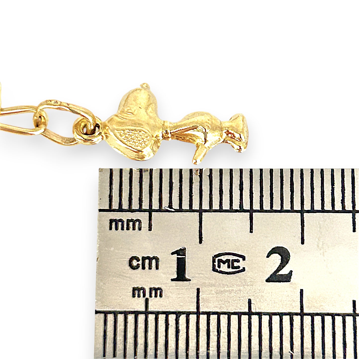 GOLD DEAL | 14ct (14K) Gold 5 Charms Bracelet 18cm