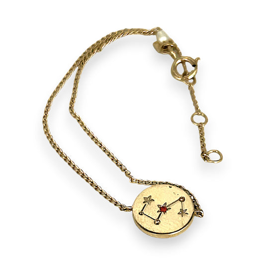 GOLD DEAL | 14ct (14K) Gold Celestial Archer Zodiac 18cm Bracelet – Sagittarius