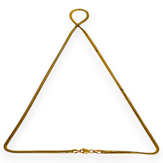XMAS DEAL | 14kt Gold Sleek serpentine shimmer Snake Chain 50cm