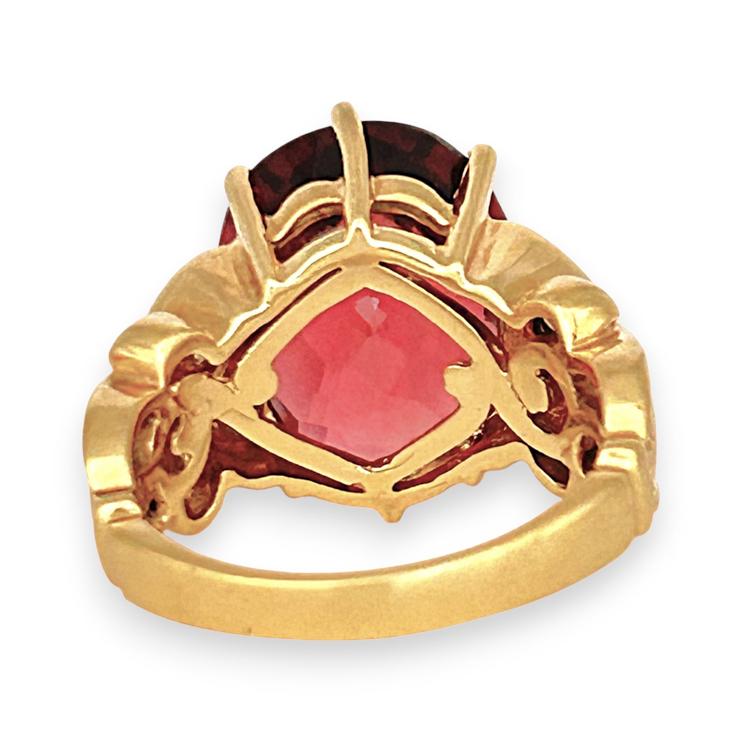 GOLD DEAL | 18ct (18K) Gold Pink Tourmaline & Diamond Dress Ring Valuation $8,500
