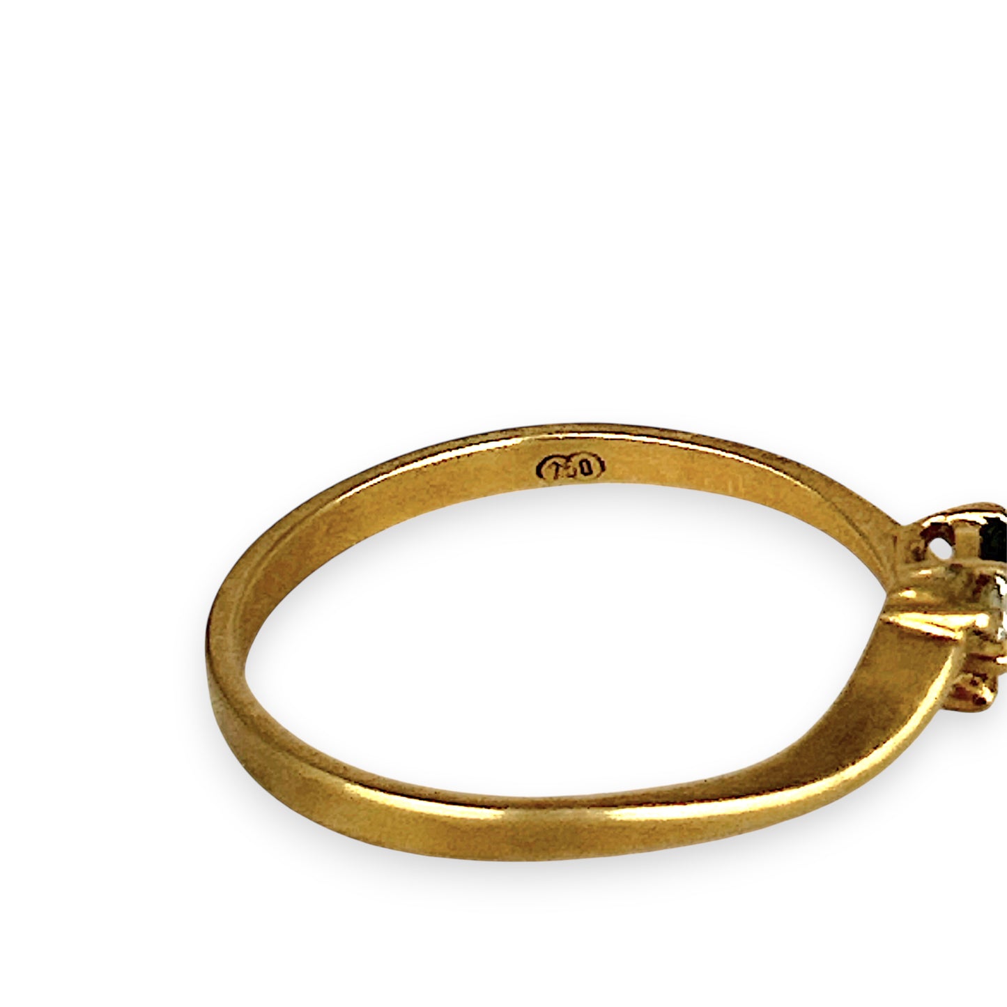 GOLD DEAL | 18ct Gold Celeste Diamond and Sapphire Ring Size M 1/2