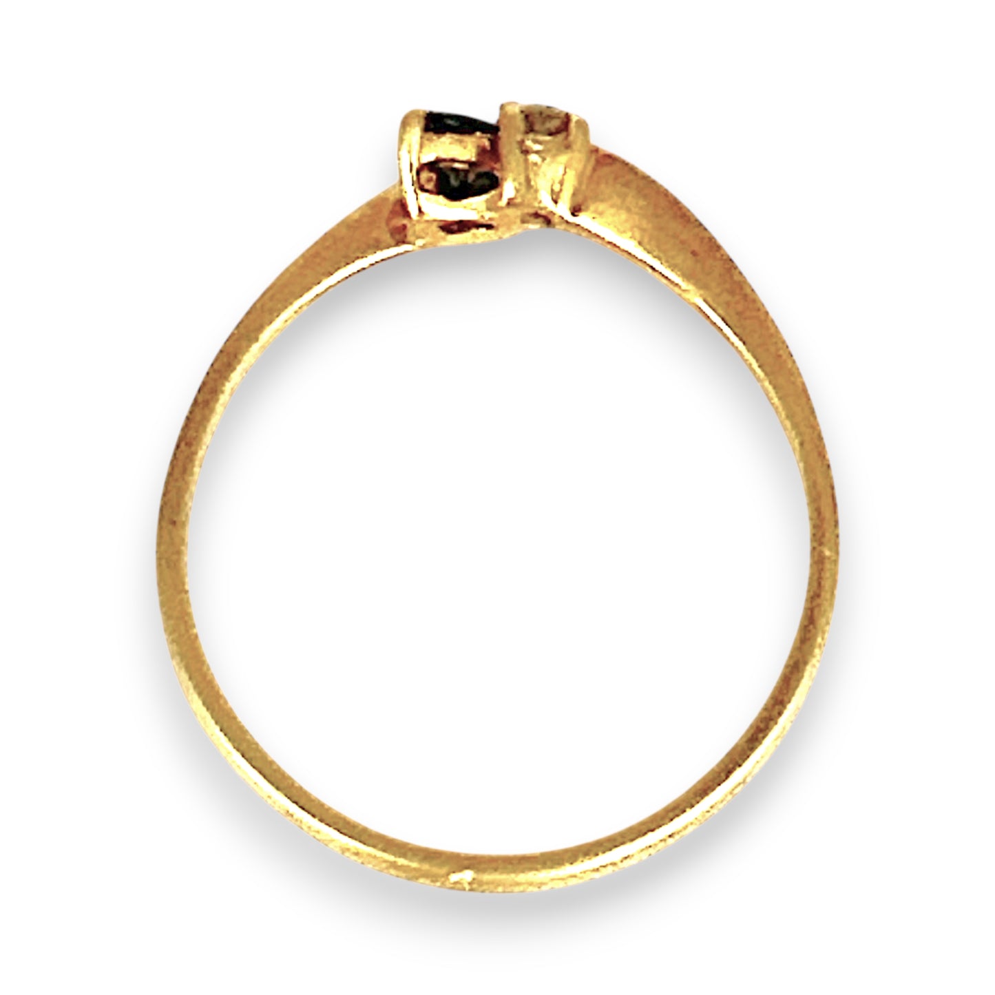 GOLD DEAL | 18ct Gold Celeste Diamond and Sapphire Ring Size M 1/2
