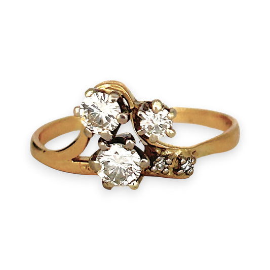 XMAS DEAL | 18kt Gold 3ST Elite Diamond 0.45ct Ring Valuation $3,600