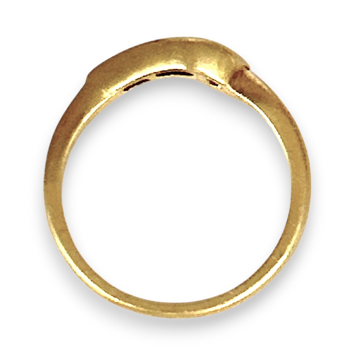 GOLD DEAL | 18ct Gold Michael Hill Diamond Curved Band Ring Size O