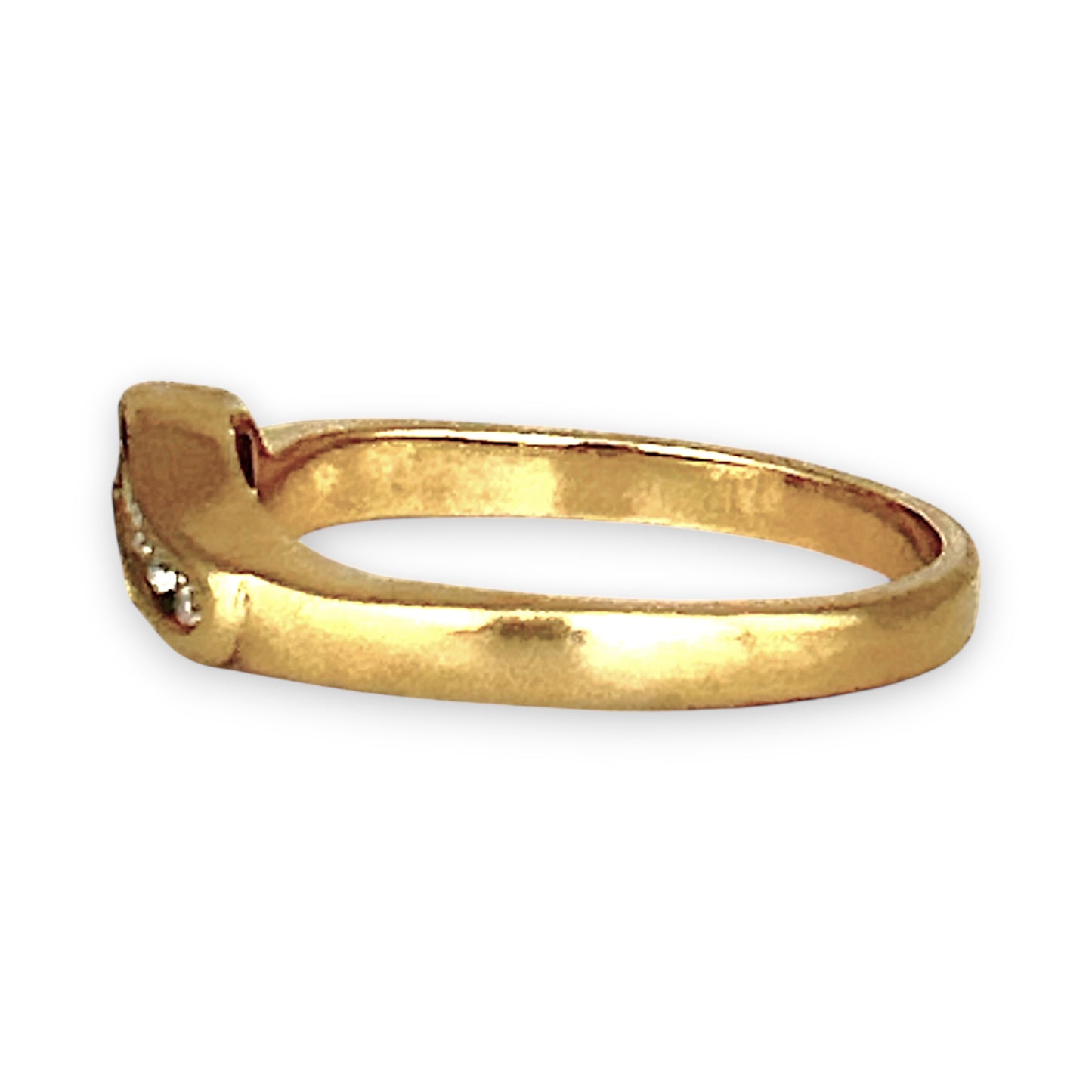 GOLD DEAL | 18ct Gold Michael Hill Diamond Curved Band Ring Size O