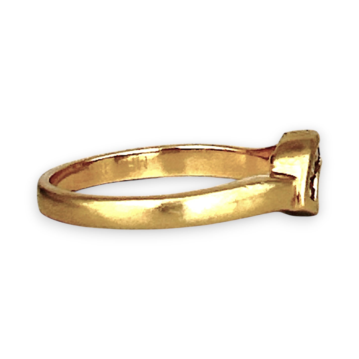 GOLD DEAL | 18ct Gold Michael Hill Diamond Curved Band Ring Size O