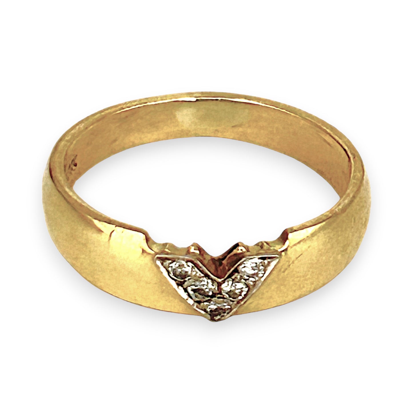 GOLD DEAL | 18ct Gold Dazzling Diamond & Chevron-Inspired Ring