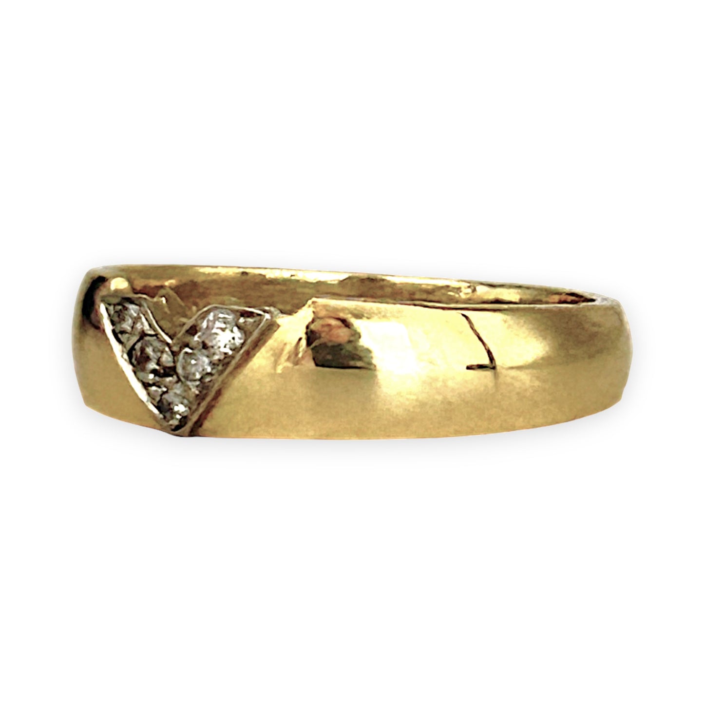 GOLD DEAL | 18ct Gold Dazzling Diamond & Chevron-Inspired Ring