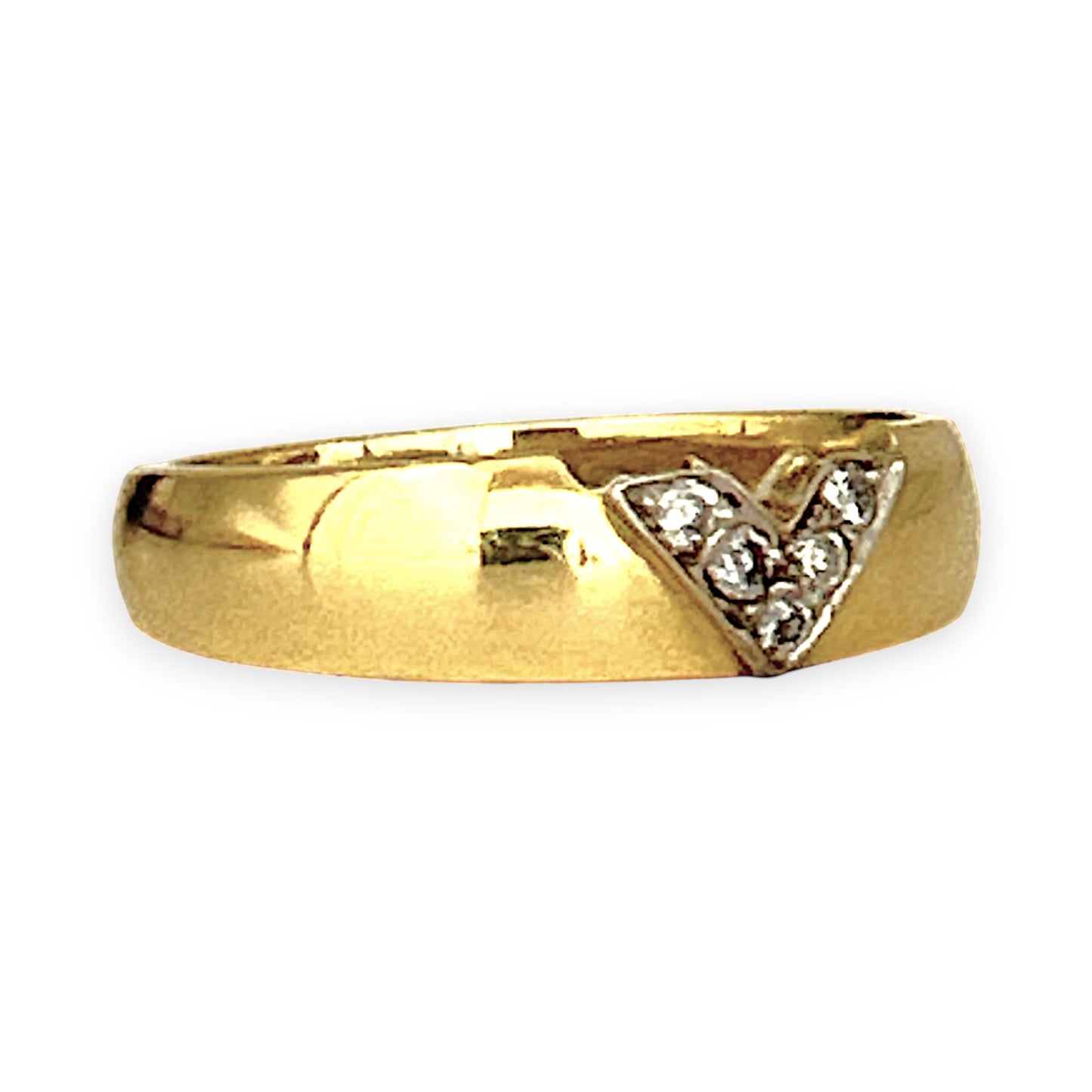 GOLD DEAL | 18ct Gold Dazzling Diamond & Chevron-Inspired Ring