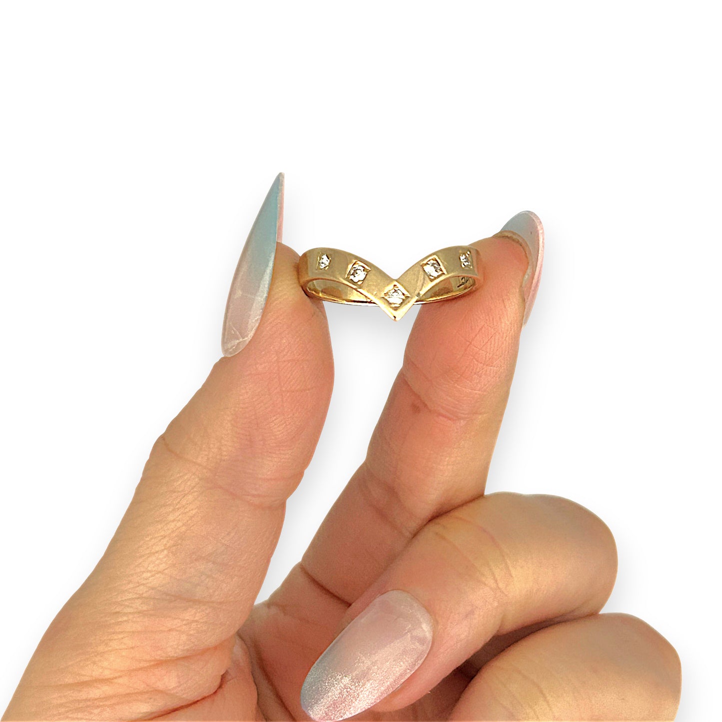 GOLD DEAL | 18ct Gold Divine Diamonds Diverging Delightful Ring