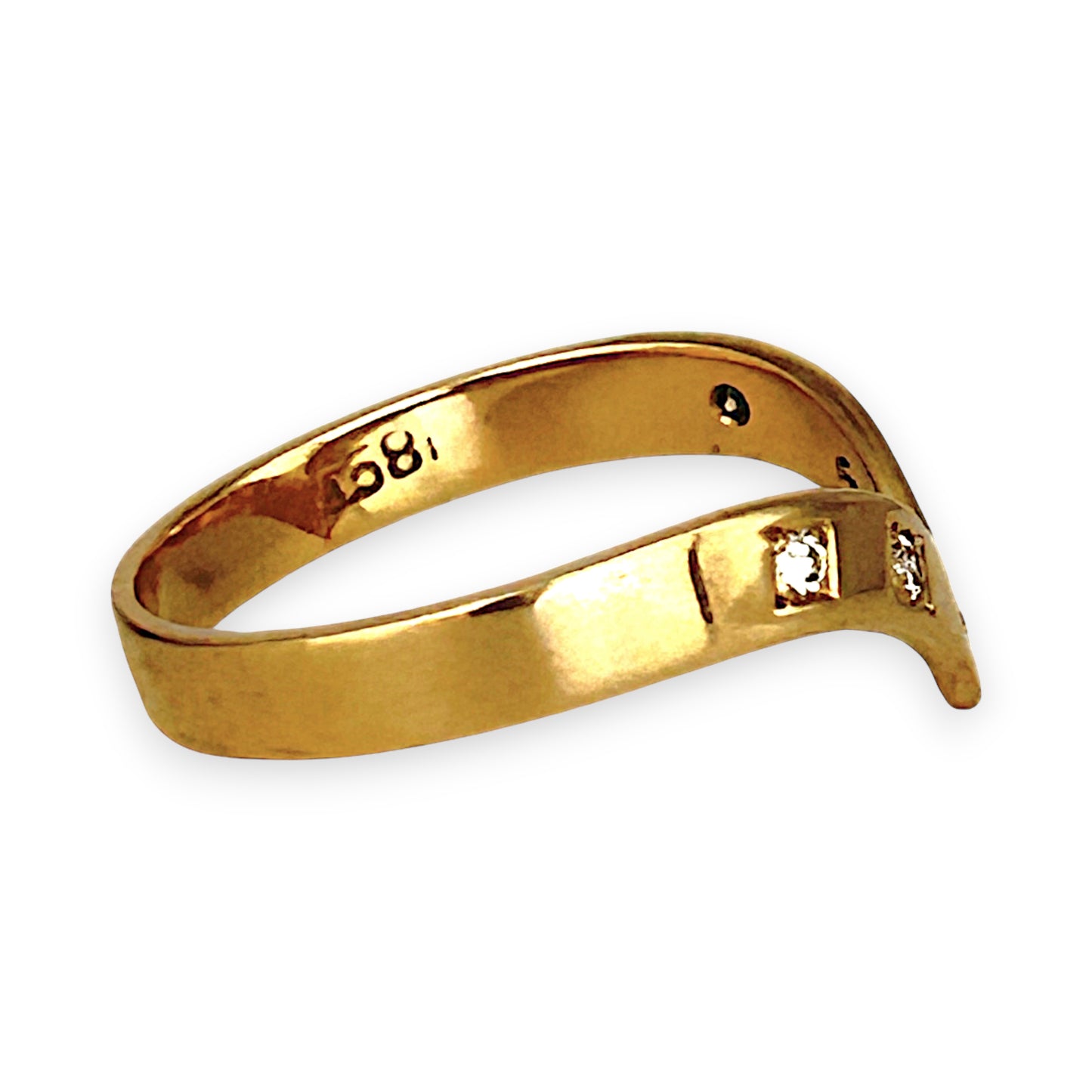 GOLD DEAL | 18ct Gold Divine Diamonds Diverging Delightful Ring