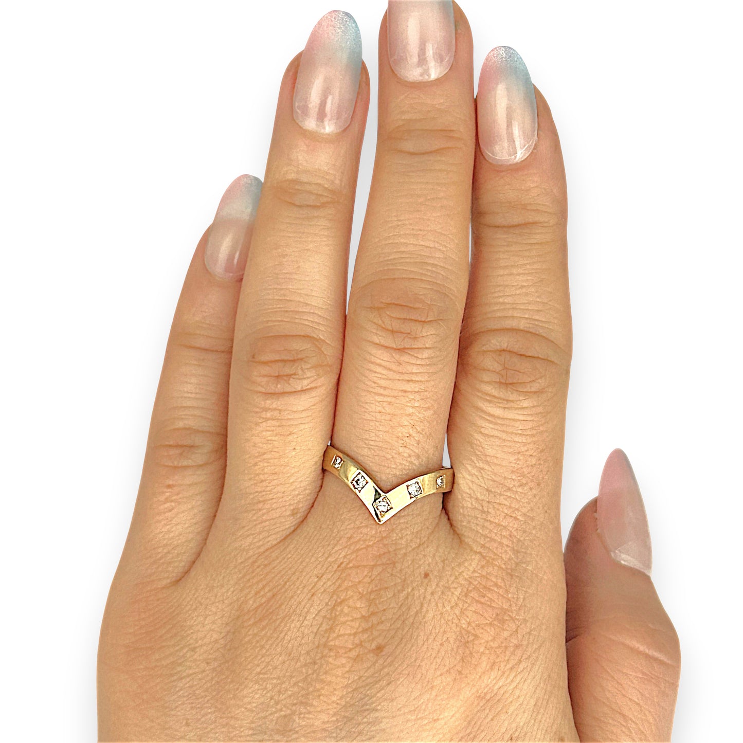 GOLD DEAL | 18ct Gold Divine Diamonds Diverging Delightful Ring