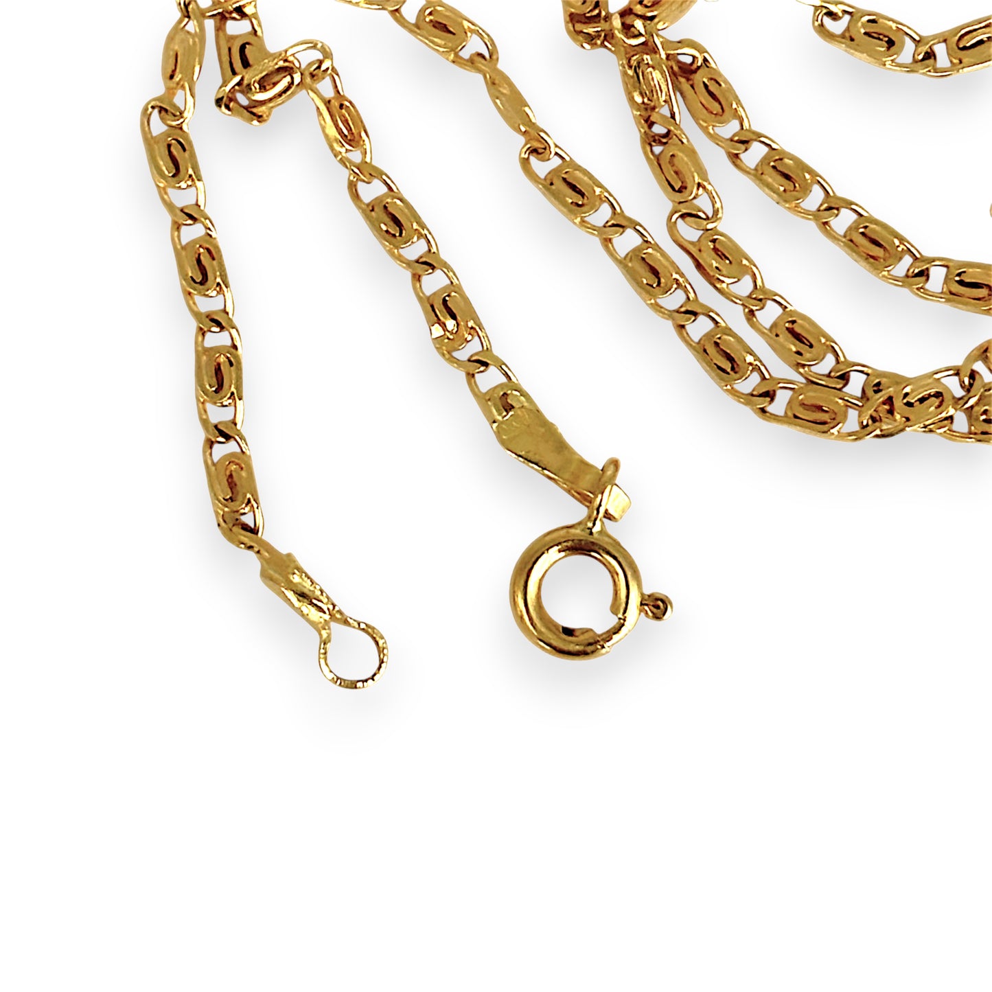 GOLD DEAL | 18ct Gold Designer Custom S Pattern Link Chain 41cm