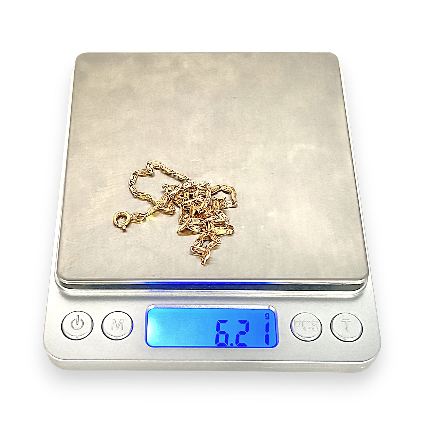GOLD DEAL | 18ct Gold Designer Custom S Pattern Link Chain 41cm