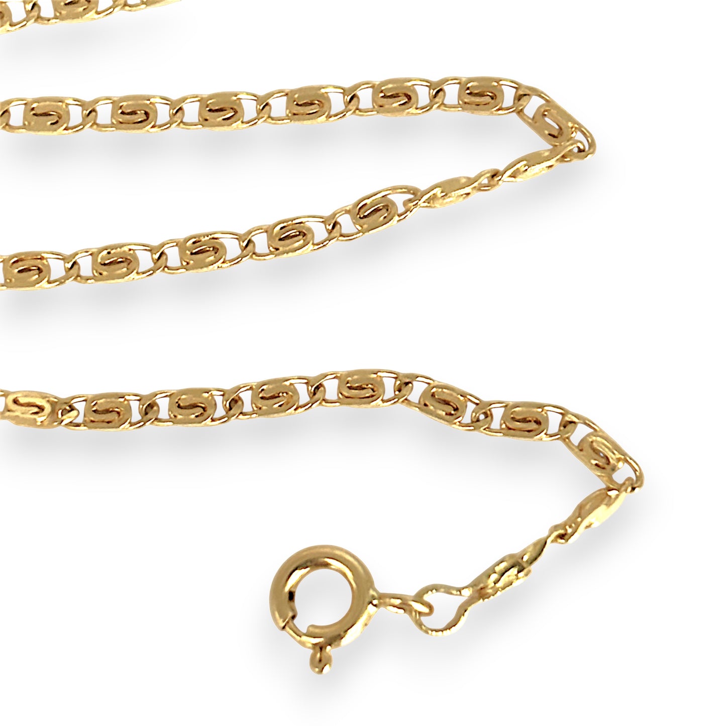 GOLD DEAL | 18ct Gold Designer Custom S Pattern Link Chain 41cm
