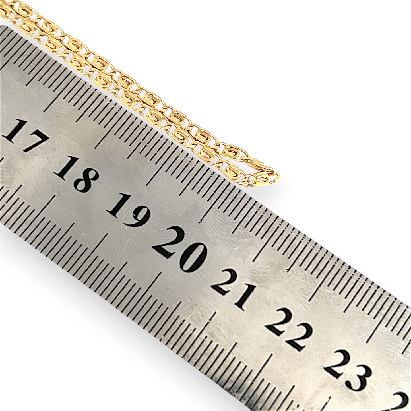 GOLD DEAL | 18ct Gold Designer Custom S Pattern Link Chain 41cm