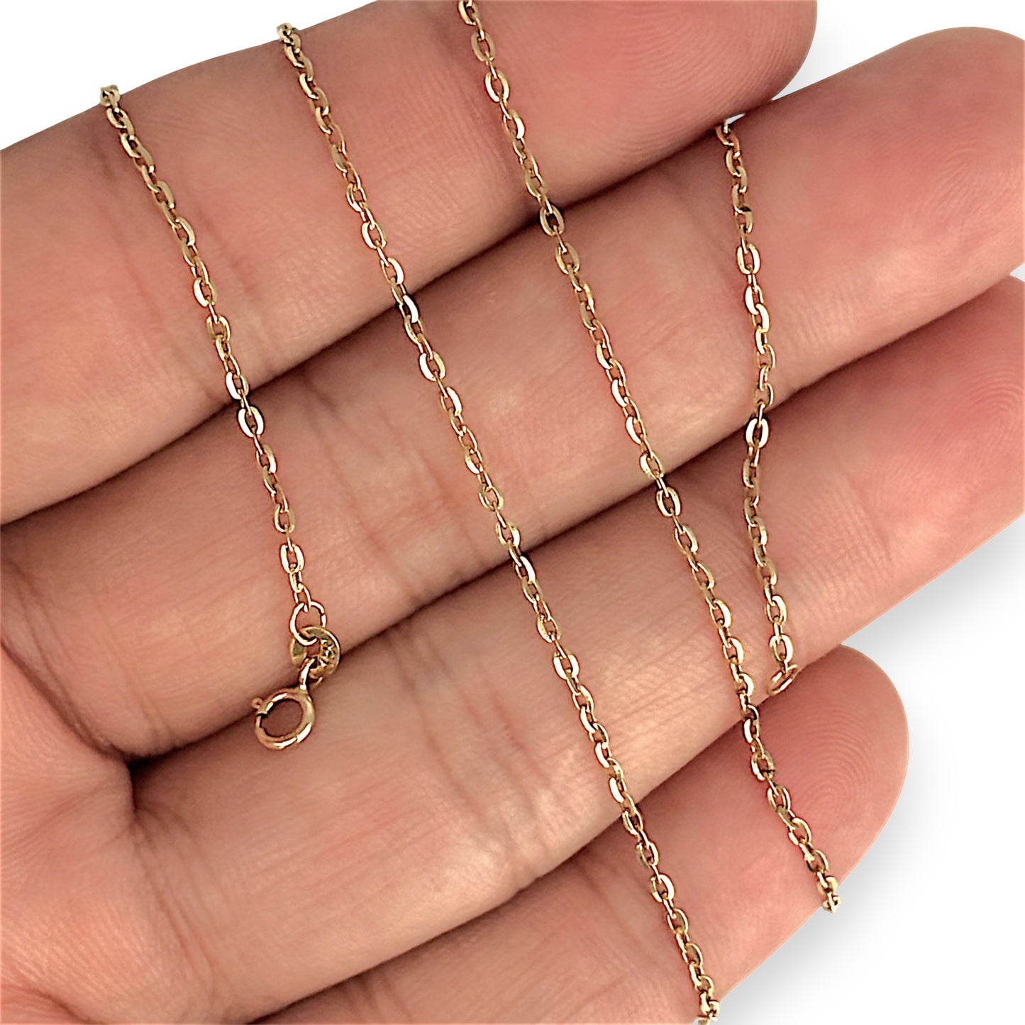 GOLD DEAL | 18ct Gold Contemporary Lightweight Cable Chain 45cm