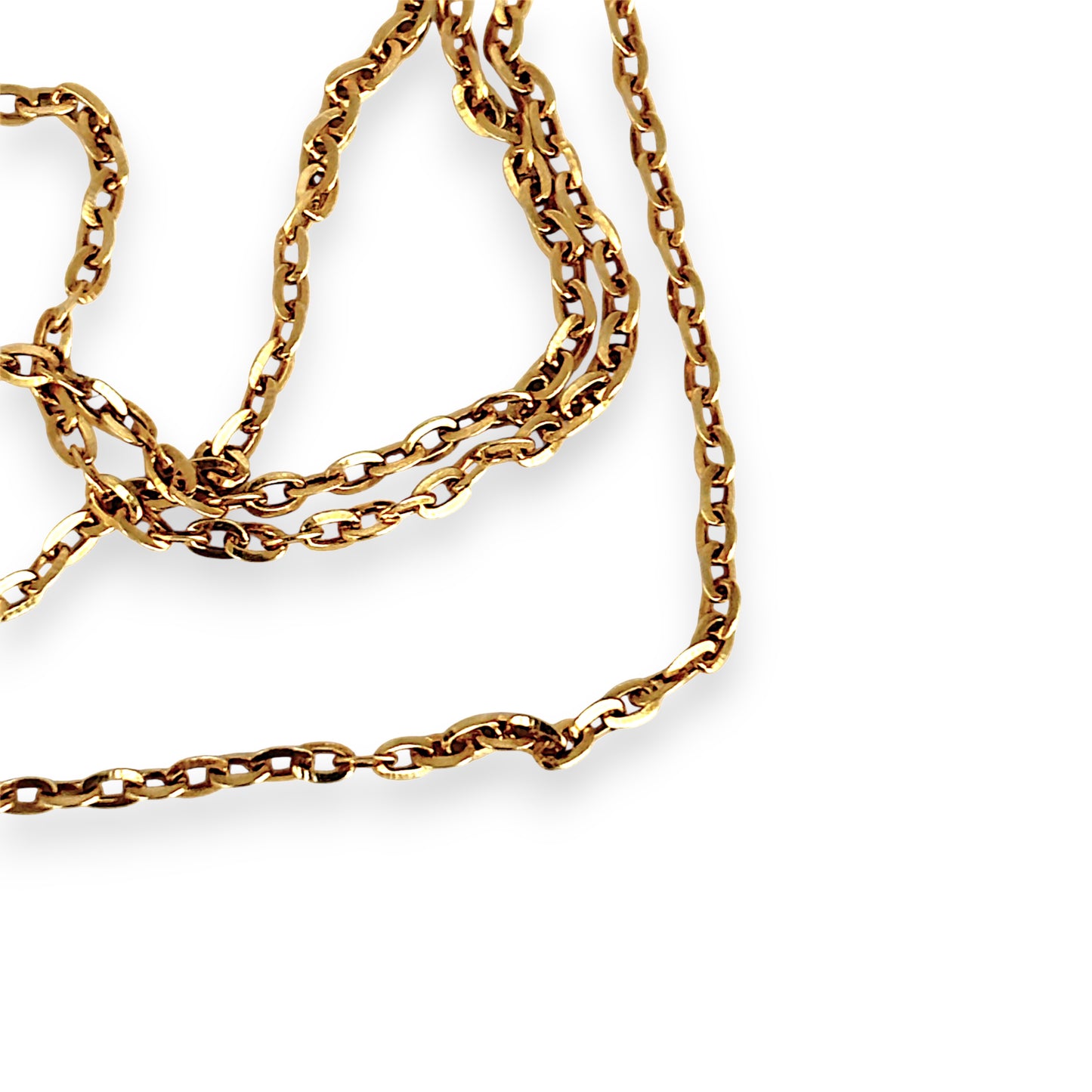 GOLD DEAL | 18ct Gold Contemporary Lightweight Cable Chain 45cm