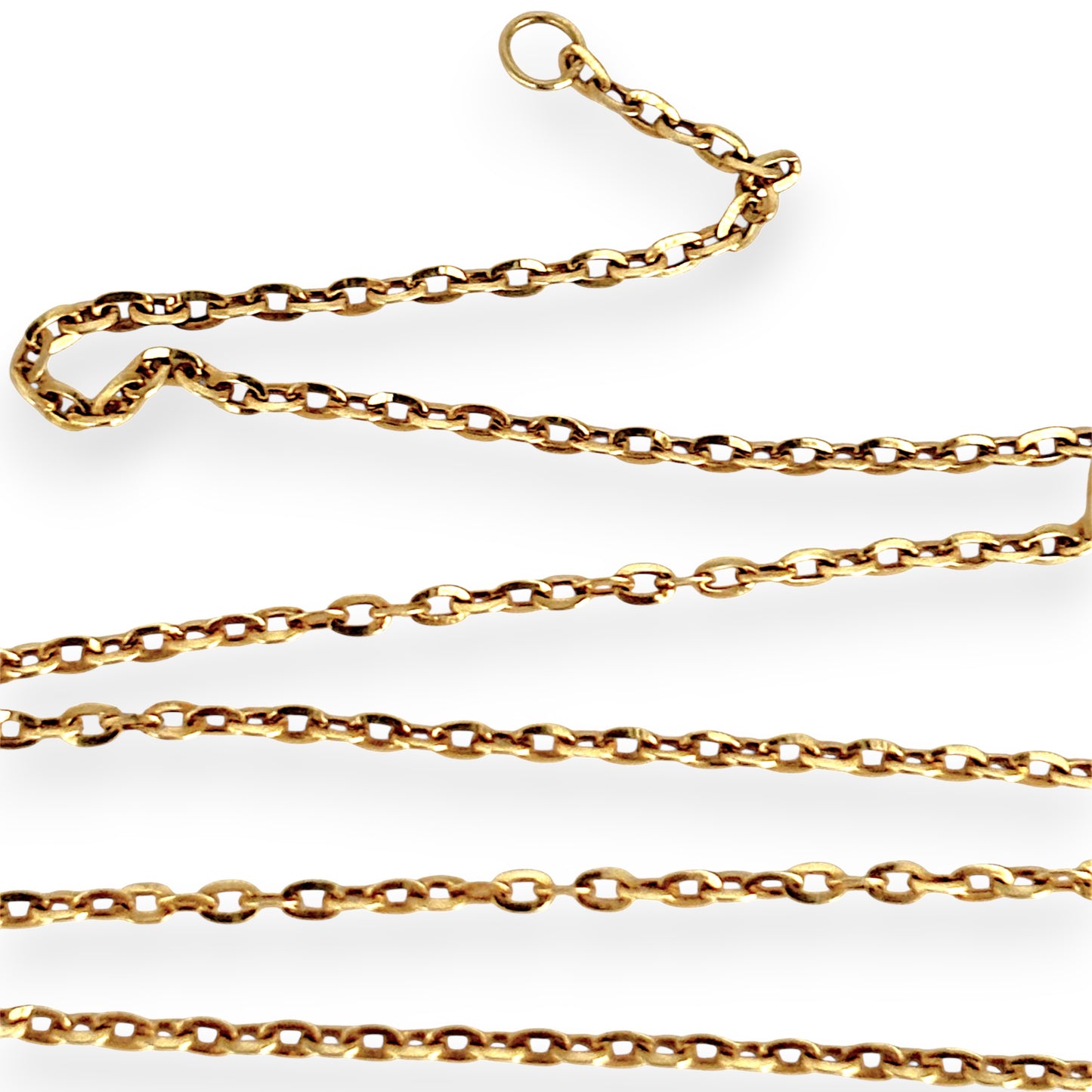 GOLD DEAL | 18ct Gold Contemporary Lightweight Cable Chain 45cm