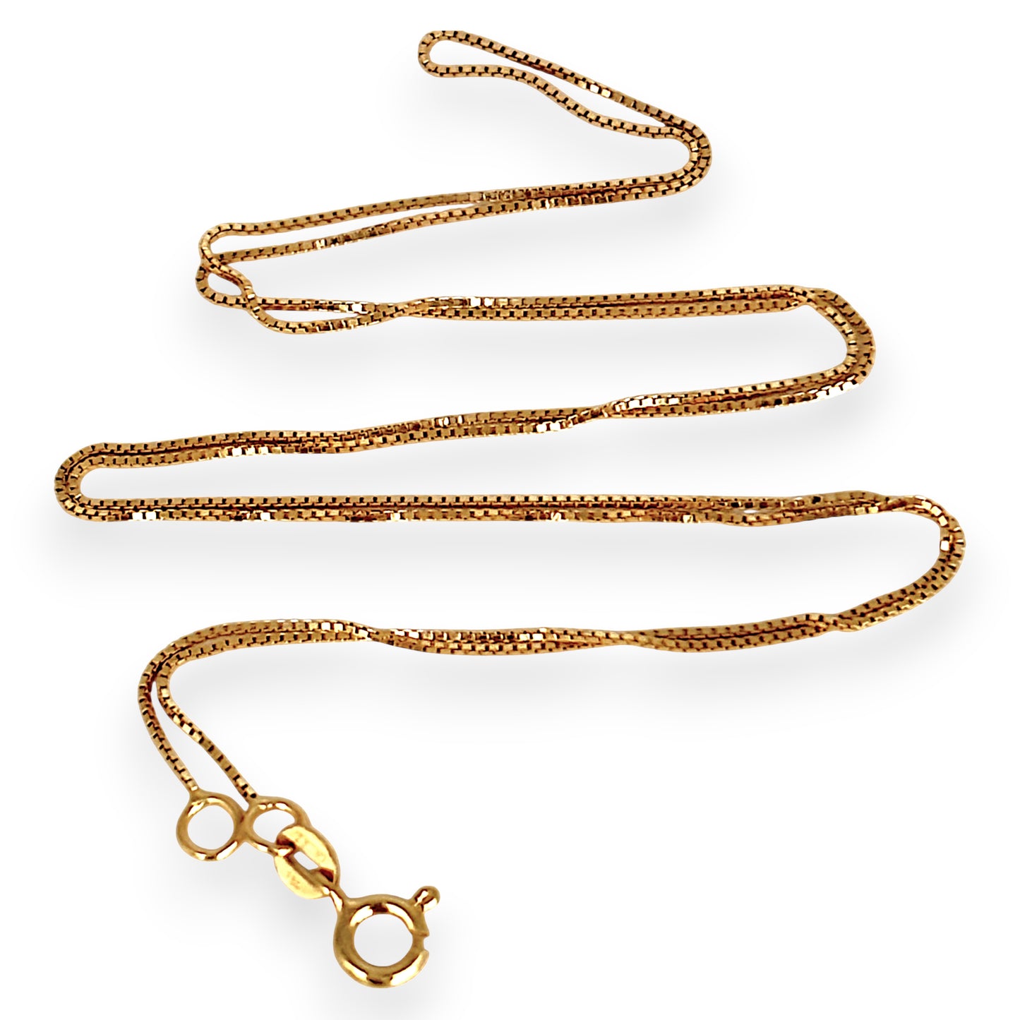 GOLD DEAL | 18ct Gold Graceful Sleek & Silken Box Chain 60cm