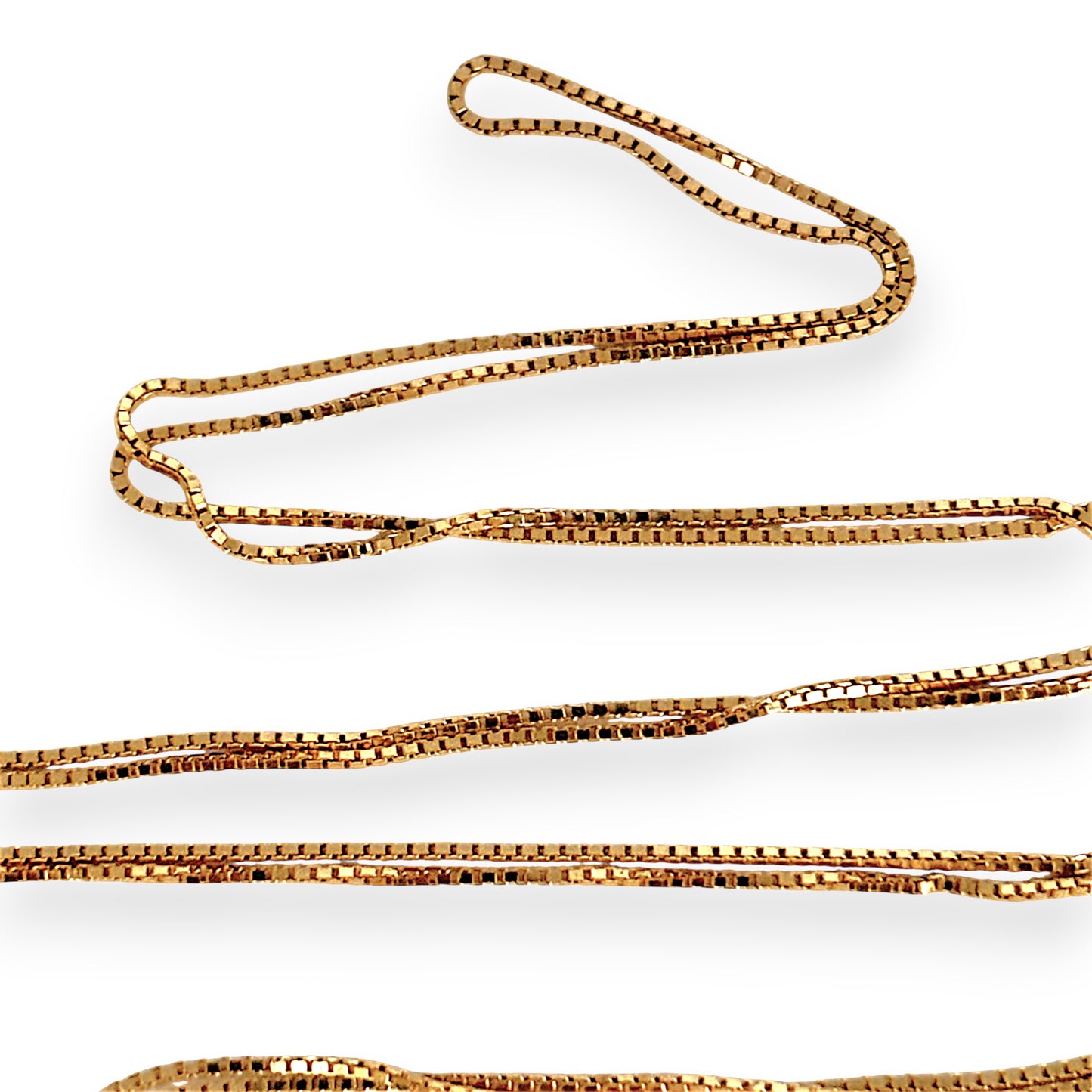 GOLD DEAL | 18ct Gold Graceful Sleek & Silken Box Chain 60cm